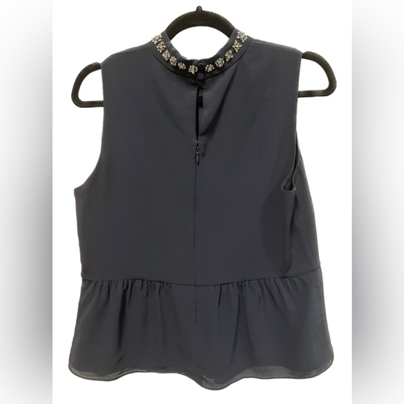 JCrew Peplum Top with Jeweled Accent Size M Pre-worn - Picture 2 of 4